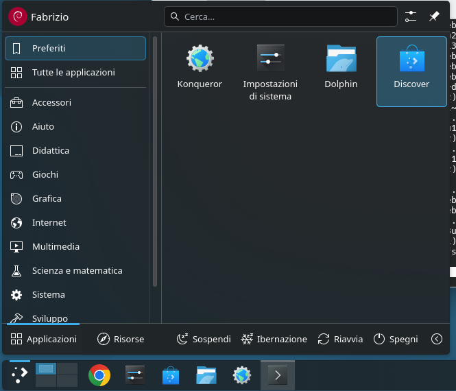 Menù applicazioni menu_applicazioni