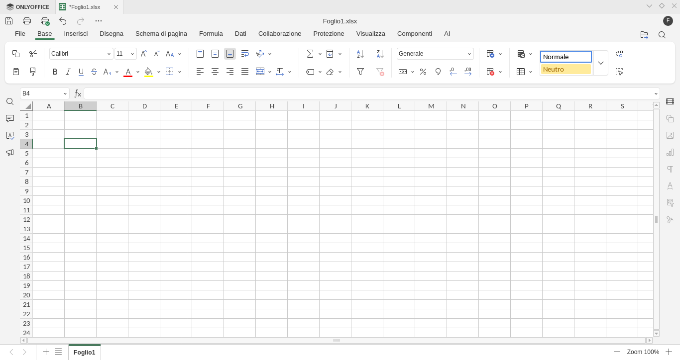 Lo speedsheet di Onlyoffice onlyoffice