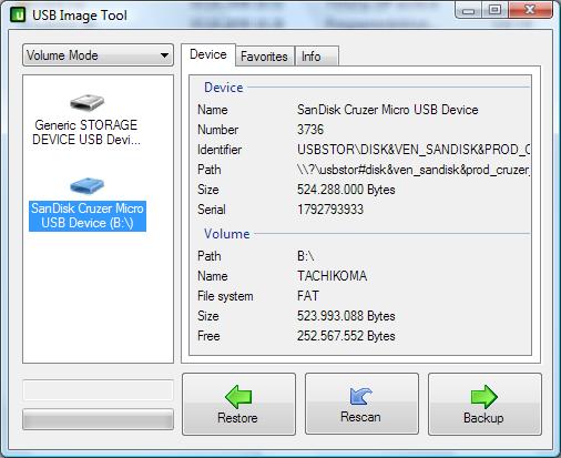 Usb Image Tool clonare gratuitamente le nostre memorie usb