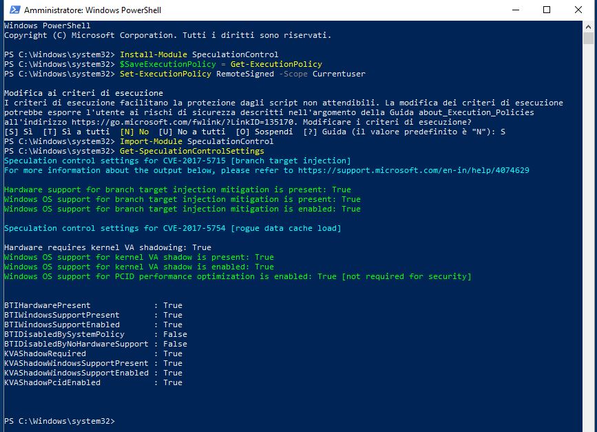 Come verificare se il nostro PC è vulnerabile a Spectre e Meltdown